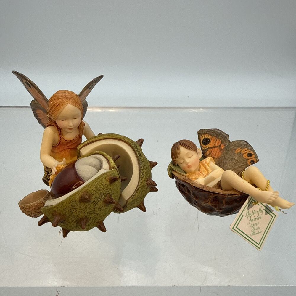 Butterflies Fairies Inspirational Figurines Let Your Love Shine & Gentle Slumber